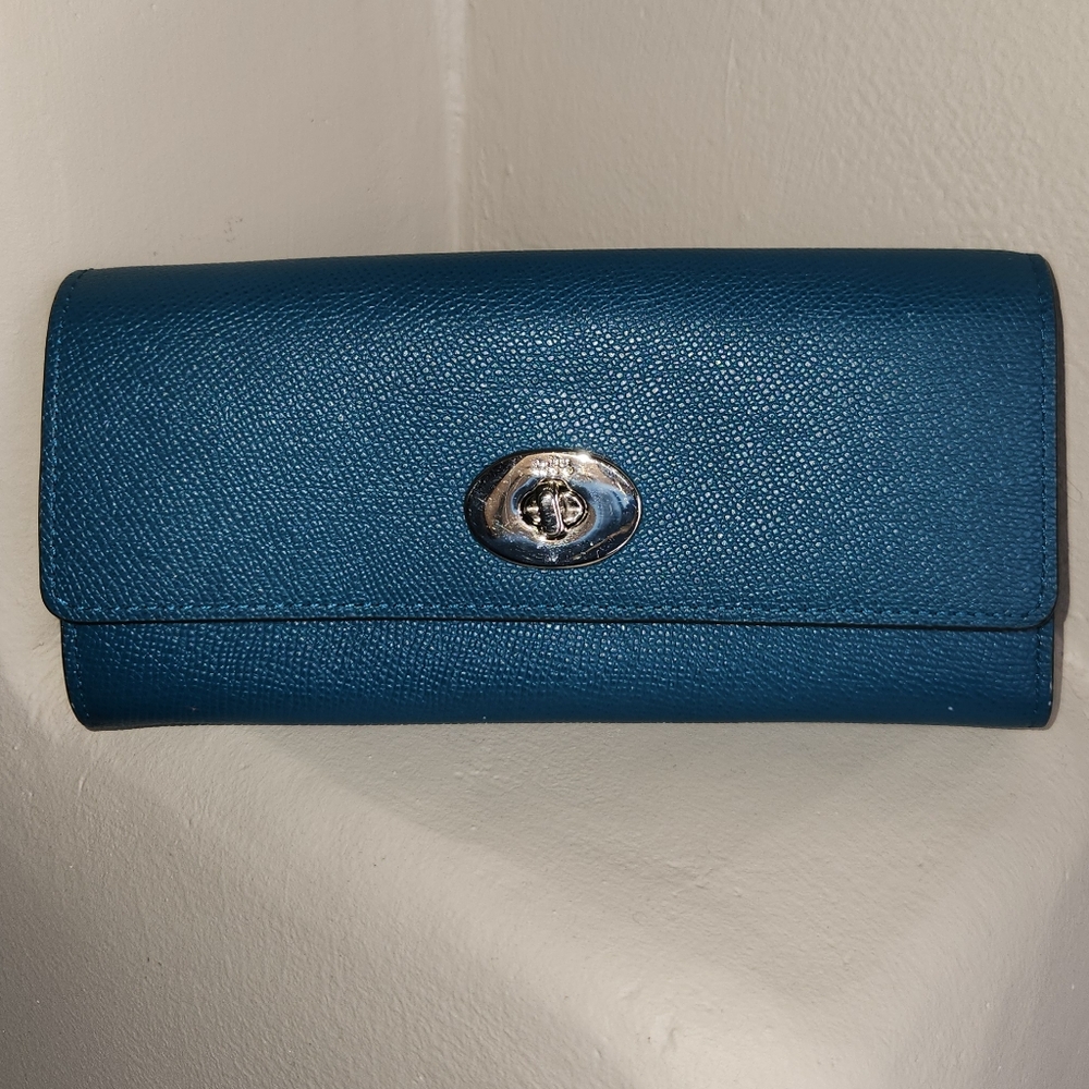 Coach Blue Turquoise Wallet